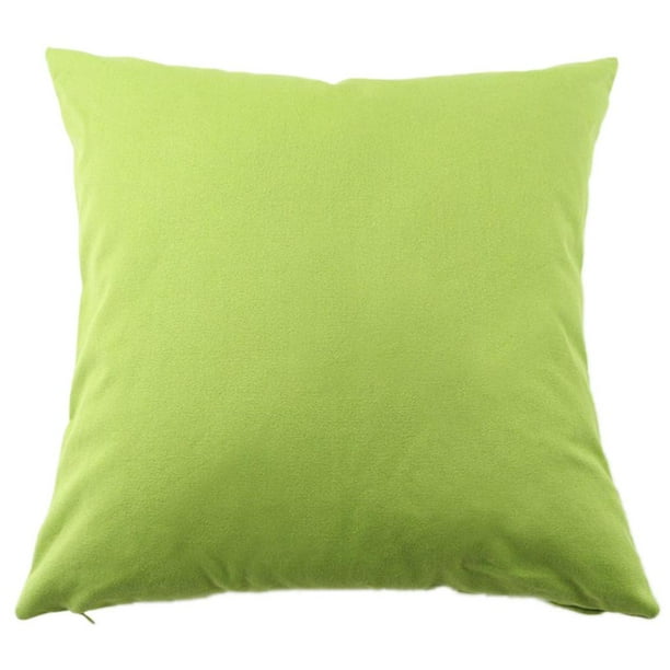 Funda De Almohada Con Funda De Cojín Lona De Sólido Lona De Decoración De Sofá 45x45 Cm