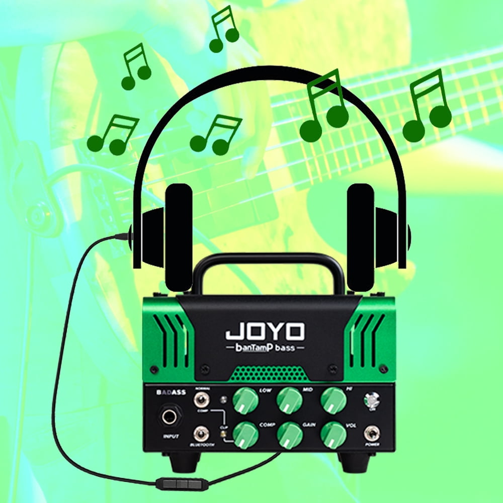 Joyo BADASS 50W Bass Amp Hybrid Tube Amplifier with Headphone, Compressor EQ Band