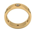 thumbnail image 3 of 3/4Ct Round Natural Diamond Domed Anniversary Wedding Eternity Band Ring 10k Gold KL I1 KL I1, 3 of 3
