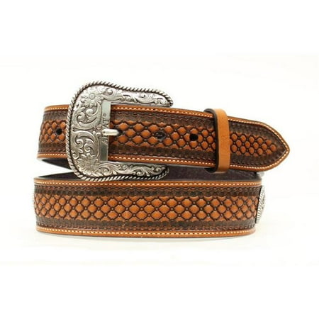 Ariat 38 Inch Western Leather Beaded Basketweave Fl Conchos Mens Belt Canada - Cowboy Leather Belt Designs Ariat 38 Inch Western Leather Beaded Basketweave Fl Conchos Mens Belt Canada - Cowboy Leather Belt Designs