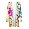 thumbnail image 5 of WXLWZYWL Womens Halloween Cardigan Plus Size Open Front Lightweight Pumkin Bat Spide Web Ghost Witch Print Blouse Cute Spooky Pattern Cardigans, 5 of 6
