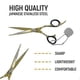 thumbnail image 3 of Tijeras de peluquería profesionales japonesas de acero inoxidable de 7 pulgadas con filo de navaja dorado., 3 of 5