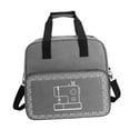 thumbnail image 4 of Bolsa para máquina de coser, estuche para máquina de coser, uso doméstico, uso en viajes, con cremallera, para tijeras, a prueba de polvo, liviano, bo Gris, 4 of 8