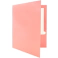 thumbnail image 3 of JAM Paper Glossy Two Pocket Folders, Baby Pink, 6 per Pack, 3 of 4