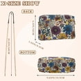 thumbnail image 4 of FORMRS Women Crossbody Purse with Chain Strap Vegan Leather Shoulder Handbag, Blue Flowers, 4 of 7