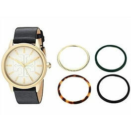 Tory Burch 腕時計 Amazon.com: Tory Burch Women's Pierced Silver Leather Band