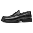 thumbnail image 3 of CMR CHAMARIPA Mens Elevator Loafers - High Heel Lifting Shoes - Black Men's Penny Loafers 6CM / 2.36 Inches, 3 of 6