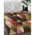thumbnail image 2 of Ahgly Company Indoor Square Patterned Bronze Brown Area Rugs, 4' Square, 2 of 6