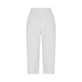 thumbnail image 6 of Inglocry Capri Pants for Women High Waist Straight Leg Stretch Pants Summer Work Golf Capris with Pockets White S, 6 of 9