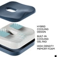Sharper Image® Coccyx Seat Cushion, Cooling Gel Memory Foam, Extra ...