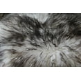 thumbnail image 4 of Salvani Genuine Icelandic Sheepskin Rug Throw – shade of grey - curly pile, 4 of 7