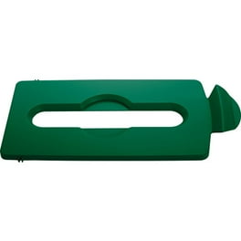 Rubbermaid Commercial Slim Jim Lid Green Paper Slot - Green - Plastic - 1 Each Rubbermaid Commercial Slim Jim Lid Green Paper Slot - Green - Plastic - 1 Each