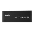 thumbnail image 2 of Divisor HDMI 4K de 1 entrada y 4 salidas, 1080P 60 Hz, compatible con 3D, diseño de metal estándar, 100-240 V, enchufe de EE. UU., 2 of 8