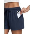thumbnail image 6 of Cadmus Women's Drawstring Sweat Shorts High Waisted Summer Workout Casual Lounge Shorts with Pockets, 6 of 9