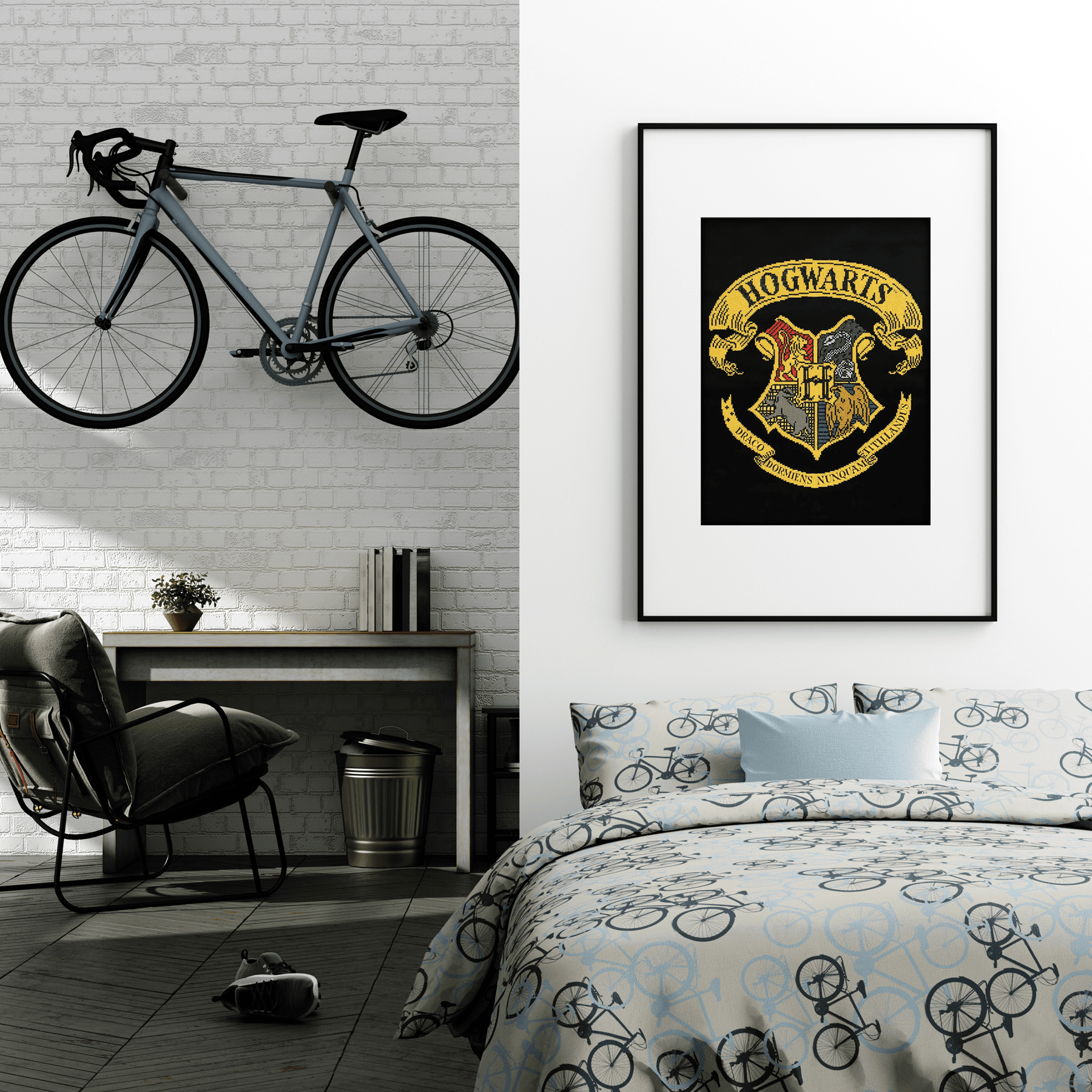 Diamond Painting Kit Advanced Hogwarts Crest