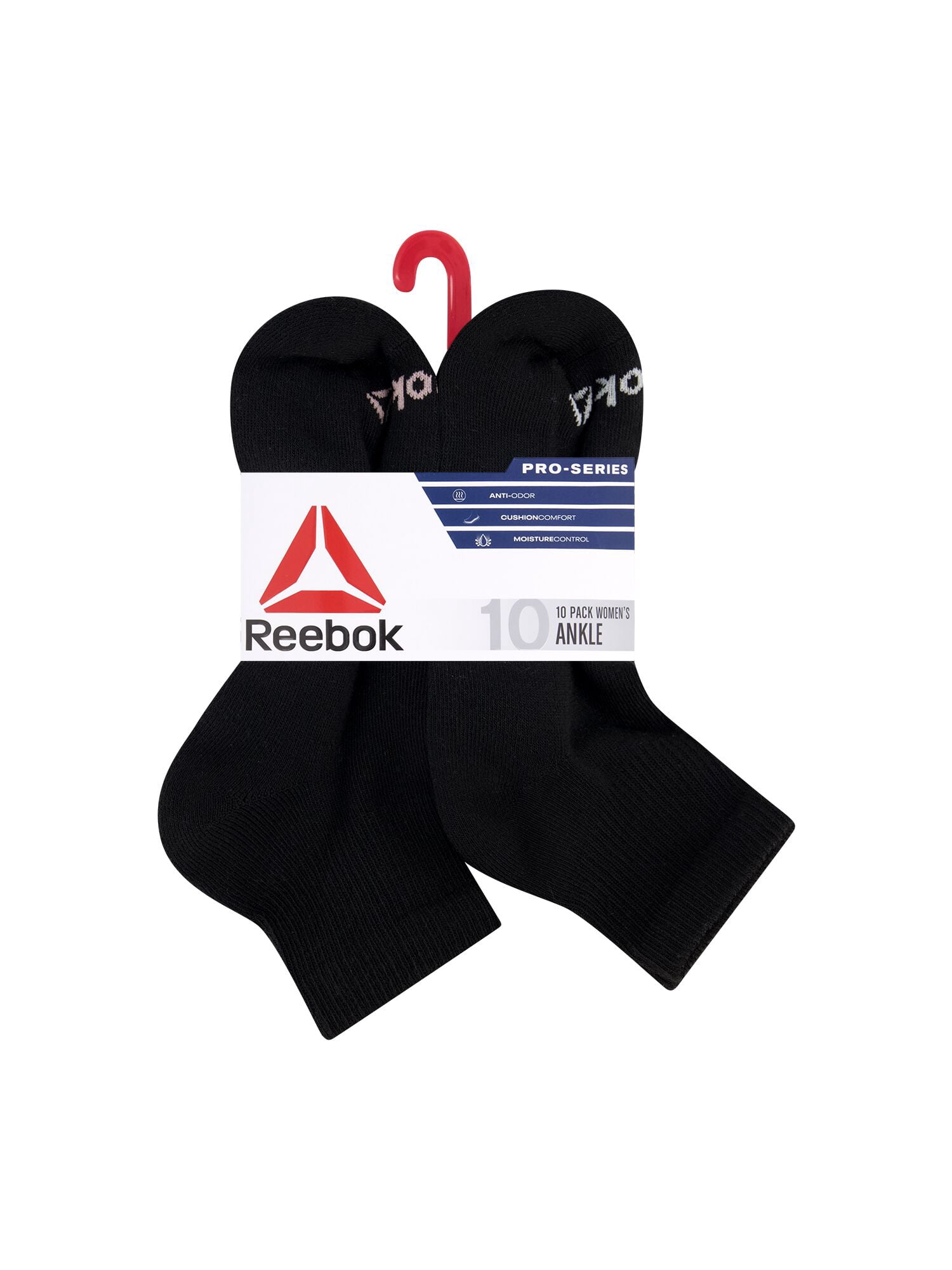 Reebok Women’s Multi Sport Ankle Socks, 10 Pack, Size 4-10