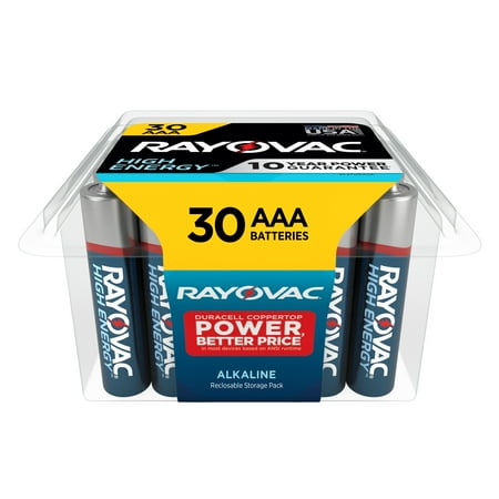 Rayovac High Energy AAA Batteries (30 Pack), Triple A Batteries