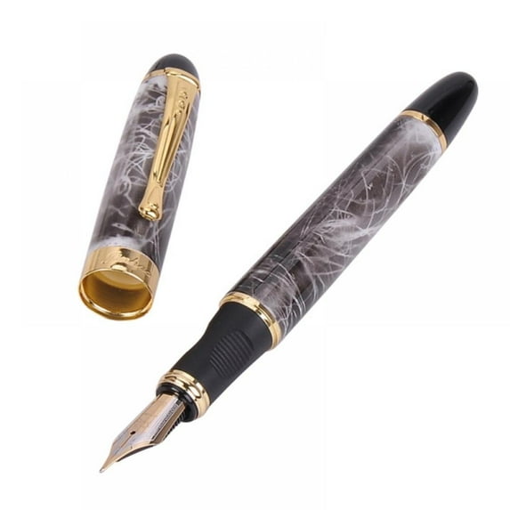 Ballpoint Pens, Stunning Metal Pen with Golden Trim, Best Ball Pen Gift for Men & Women, Professional, Executive, Office, with 0.5mm Extra Refill