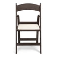 thumbnail image 3 of TitanPRO Dark Brown Resin Folding Chair with Ivory Pad - 4 Pack, 3 of 5