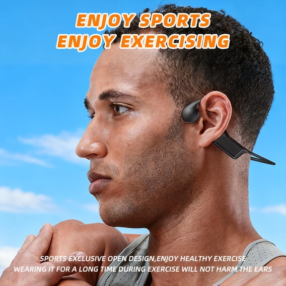 Bone Conduction Headphones Wireless 5.4 Open Ear Headphones With Mic, 12H Playtime Wireless Headphones Lightweight Sports Headset For Running, Cycling, Walking