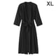 thumbnail image 1 of Bata de noche con cuello en V, ropa de dormir sexy, bata de mujer, vestido de noche, negro, XL seitruly AP000943-03, 1 of 7
