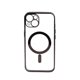 thumbnail image 1 of Funda protectora magnética Nikou para iPhone 13 Marco negro transparente, 1 of 11