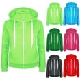 thumbnail image 4 of enyan Hoodies for Women Zip Up Hoodie Women, Fleece Jacket, 2025 Autumn/Winter Hoodie, with Pocket Design Light Green,L, 4 of 4