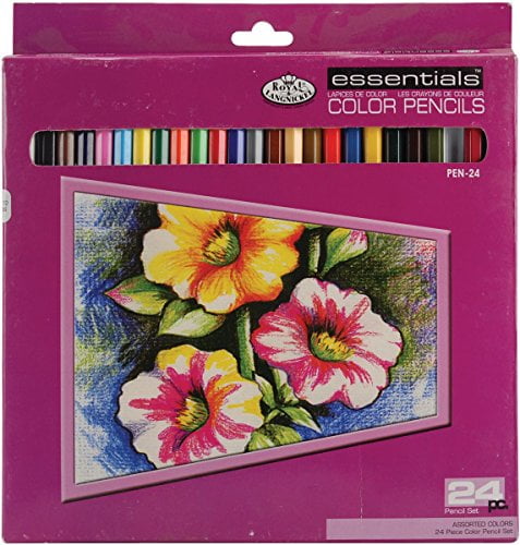 Royal & Langnickel Essentials Color Pencil Set, 24/pkg