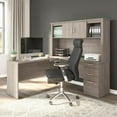 thumbnail image 3 of Bureau en L 65L avec huche Logan de Bestar, érable argenté, 3 of 4