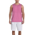 thumbnail image 6 of Rocae Pink Gingham for Men's Basketball Jersey Lightweight and Breathable Athletic Tank Top,Quick-Drying Sports Jersey XX-Large, 6 of 9