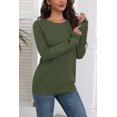 thumbnail image 5 of Zeagoo Fall Sweaters for Women Crewneck Long Sleeve Crochet Texture Pullover Sweater Tops, 5 of 6