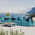 thumbnail image 3 of Modway Saybrook Outdoor Patio Upholstered 4-Piece Sectional Sofa in Gray, 3 of 4