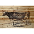 thumbnail image 3 of Marmont Hill "Ayrshire Cow" Painting Print on Natural Pine Wood, 3 of 5