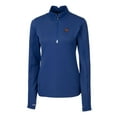 thumbnail image 2 of Women's Cutter & Buck Royal Florida Gators Traverse Stretch Quarter-Zip Pullover Top, 2 of 3