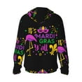 thumbnail image 3 of Gaeub Mardi Gras with Flamingo Men's and Women's UPF 50+ Long-Sleeved Sun Protection Clothing, Fishing Shirt Long Sleeve Zip - Large, 3 of 9