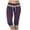 Purple, variant on Sweatpants Capri Pants for Women Cropped Jogger Running Pants Lounge Loose Fit Drawstring Waist Trousers with Pockets