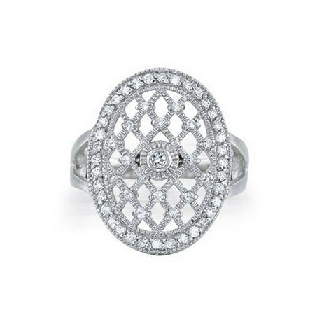 - Large Oval Cocktail Interwoven CZ Split Shank Halo Engagement Ring Cubic Zirconia 925 Sterling Silver