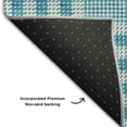 thumbnail image 5 of Addison Rugs Mayfield Premium Machine Washable Transitional Plaid Teal Rectangle Rug, 10' x 14', 5 of 6