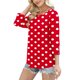 thumbnail image 5 of Neewe 3/4 Length Sleeve for Womens Polk Dot Tops Casual Crewneck Pullover Tunics Summer Comfy Blouses Fashion 2026, 5 of 7