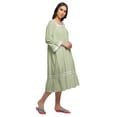 thumbnail image 2 of Moomaya Cotton A-Line Flared Sleepwear For Ladies WoMen's Nightdress, 2 of 6