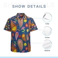 thumbnail image 7 of High Quality Hawaiian Shirts for Men Short Sleeve Aloha Beach Shirt Floral Summer Casual Button Down Shirts Blouses JPM9MW, 7 of 7