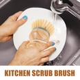 thumbnail image 4 of Dish Brush with Handle Washing Brushs Water Trough Cleaner Cleaning Scrub for Dishes, 4 of 6