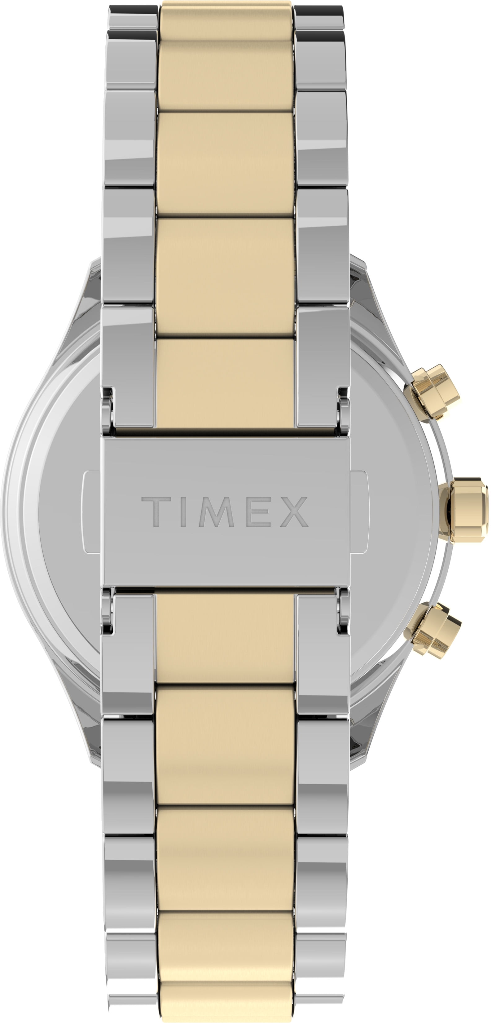 Timex Women's Standard Chronograph 38mm Watch – Two-Tone Case Two-Tone Dial Two-Tone Bracelet