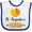 White and Royal, variant on Inktastic St. Augustine Florida Orange in Heart Boys or Girls Baby Bib