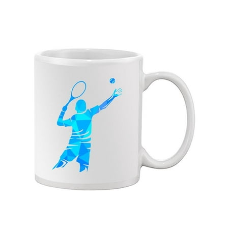 

Blue Tennis Player Shape Mug Unisex s -Image by Shutterstock