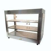 HeatMax Commercial Countertop Food Warmer Display Case With Water Tray 30X15X24 by Rodriguez Bakery Equipment