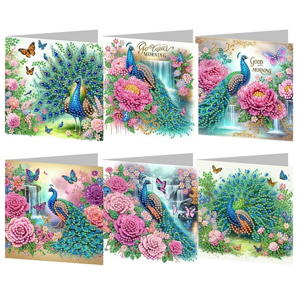 Tarjeta Felicitación Pintura Diamantes Daily Wish Diy 6 PCS Instrumento Musical Y para Adultos Familia Amigos