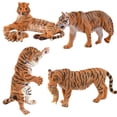 thumbnail image 2 of Figuritas de tigre de simulación, modelo Animal, figuras de acción de juguete para el hogar, estantería, decoración de armario, adorno Macarena Figuras de tigre, 2 of 8