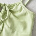 thumbnail image 5 of Lovskoo Camisole Tops for Women Crew Neck Summer Sleeveless Solid Color Spaghetti Strap Slim Bottom Undershirt Tanks Green M, 5 of 9