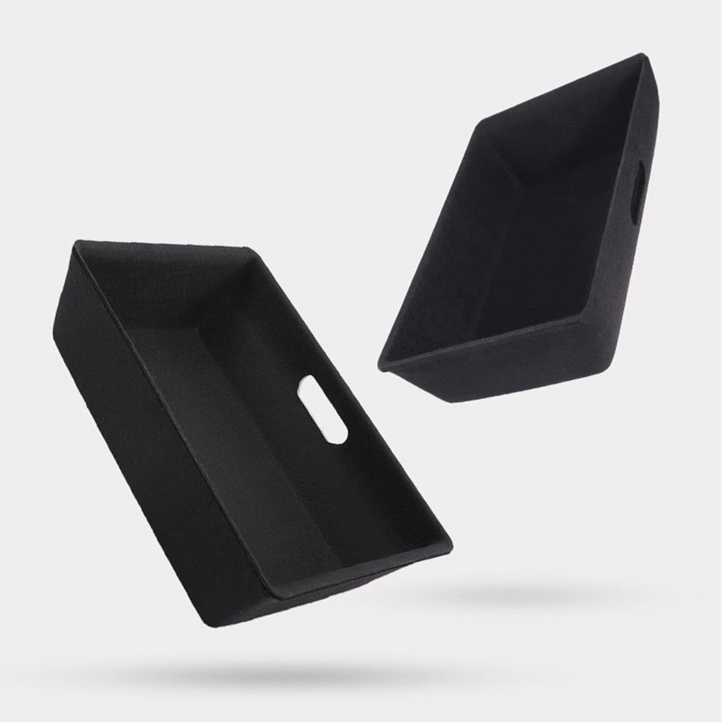 For Car Under for Seat Storage Tray Shockproof Flocking Automobile Interior Under for Seat Organizer